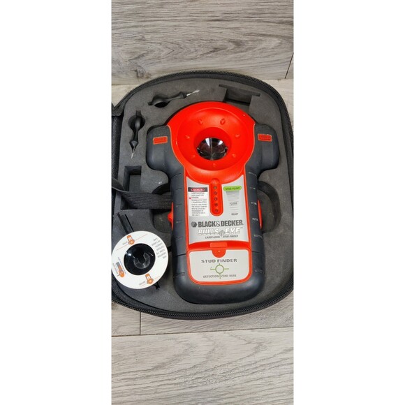 Black & Decker Bullseye Laser Level Stud Finder Case Accessories BDL100S Measure - Picture 3 of 6